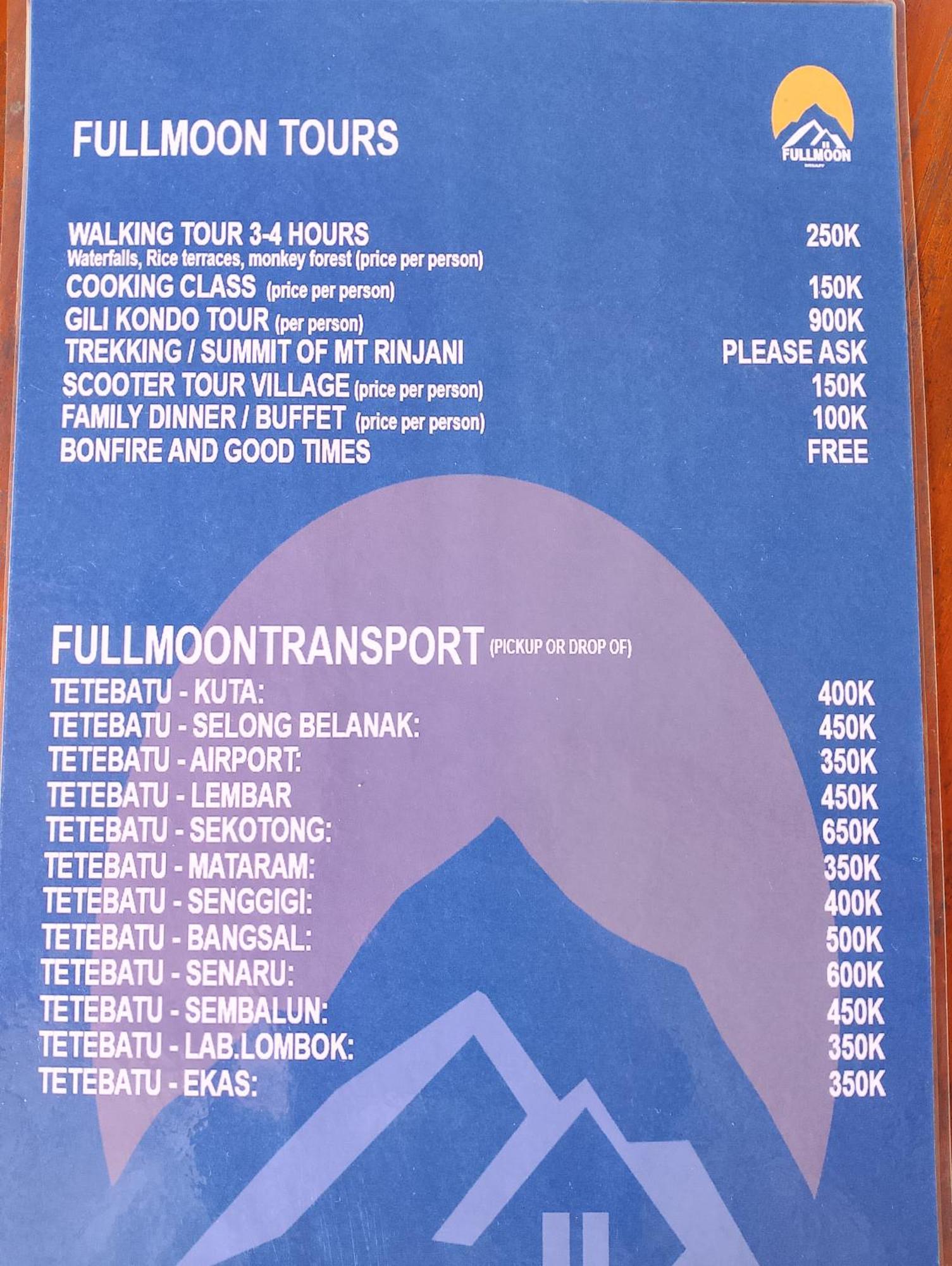Tetebatu Fullmoon Ξενοδοχείο Εξωτερικό φωτογραφία